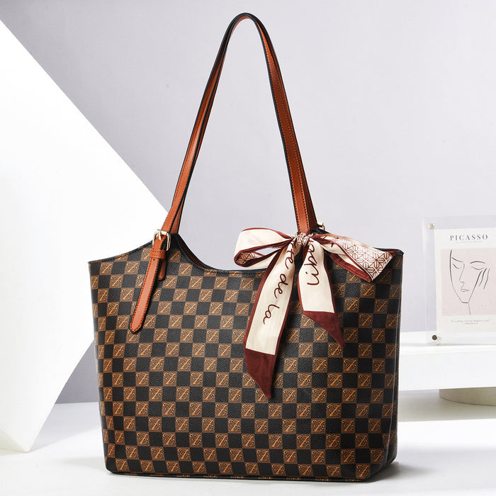 H2000 - Checkerboard Tote Handbag