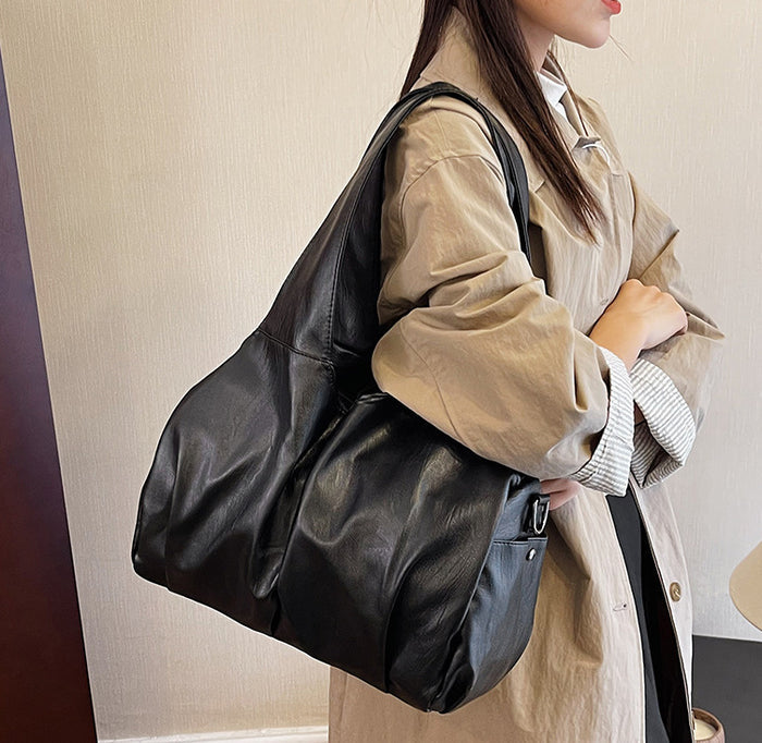 H2006 - Retro Large Tote Handbag
