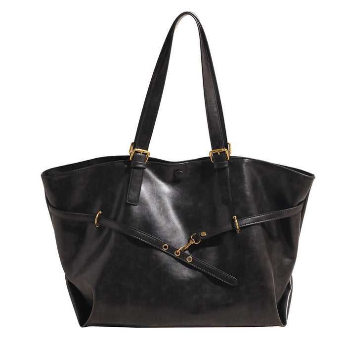 H2009 - Retro Simple Commuter Tote Bag
