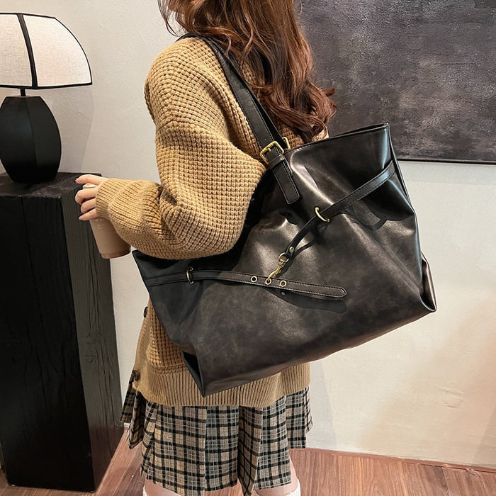 H2009 - Retro Simple Commuter Tote Bag