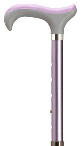 Harvy Aluminum Cane with Soft Touch Derby Handle