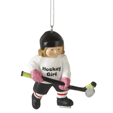 Hockey Girl Ornament
