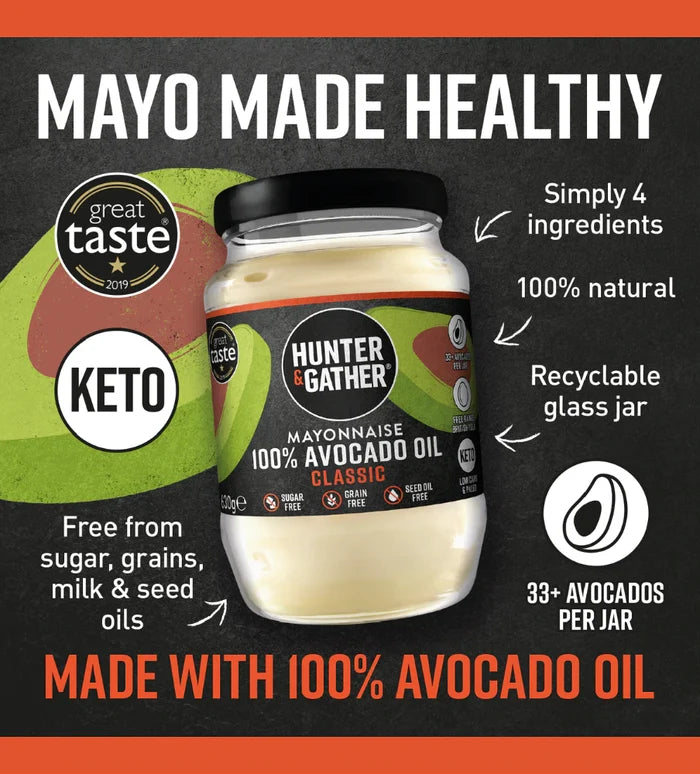 Hunter & Gather Avocado Oil Mayonnaise Classic 630g