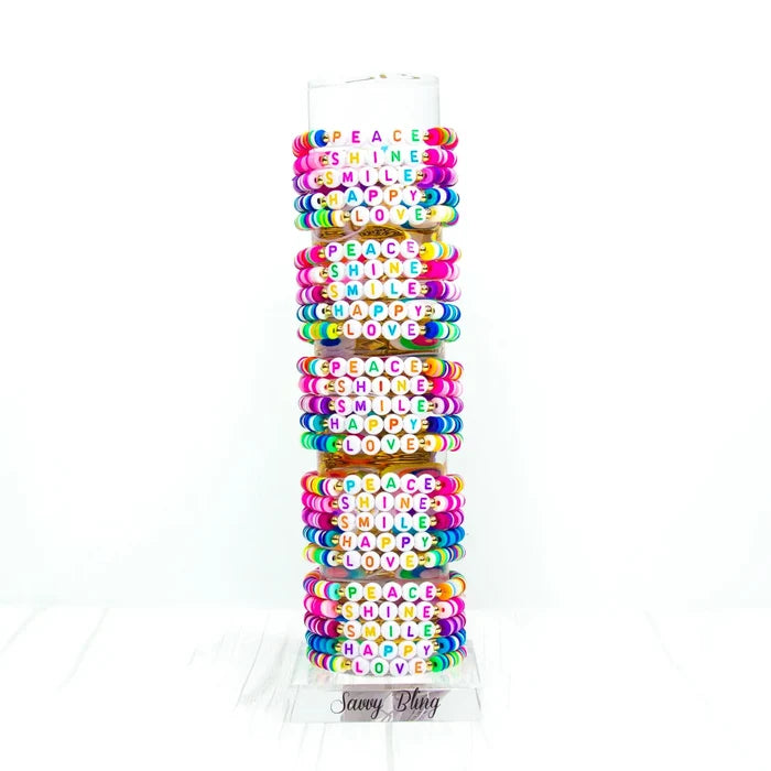 Inspirational Word Kids Heishi Bracelets