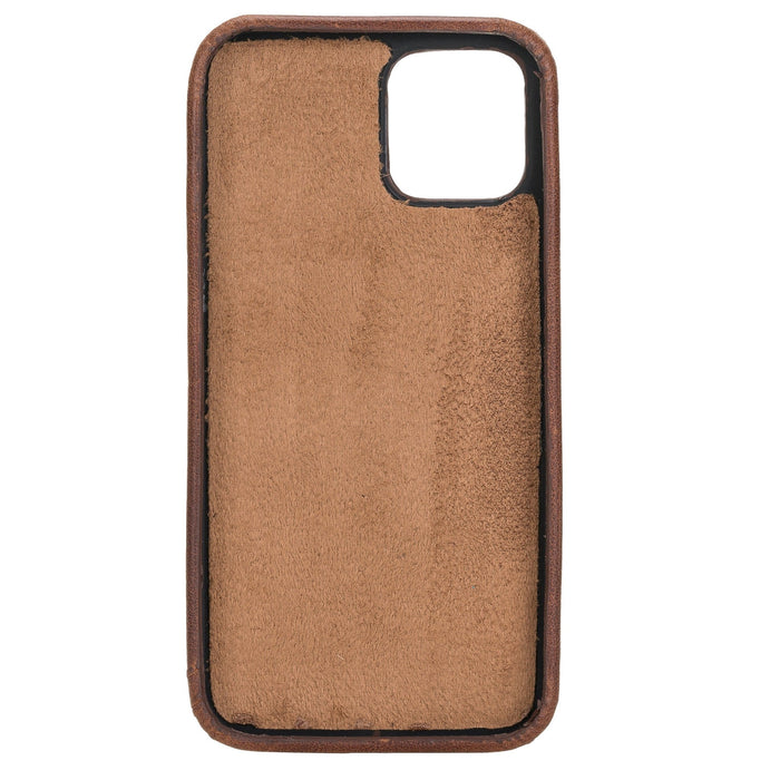 iPhone 12 Pro Snap - on Full Cover Leather Case with Credit Card Slots by Hardiston - premium iPhone 12 Cases