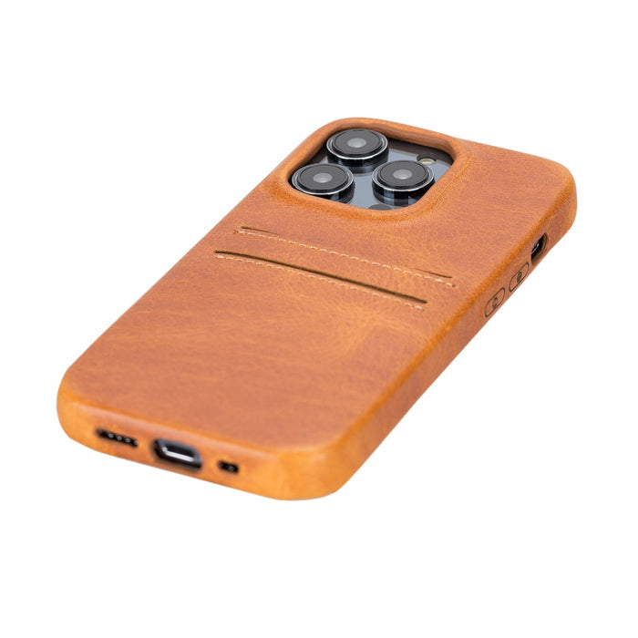 iPhone 14 Pro Leather Snap - on wallet case by Hardiston - premium iPhone 14 Cases