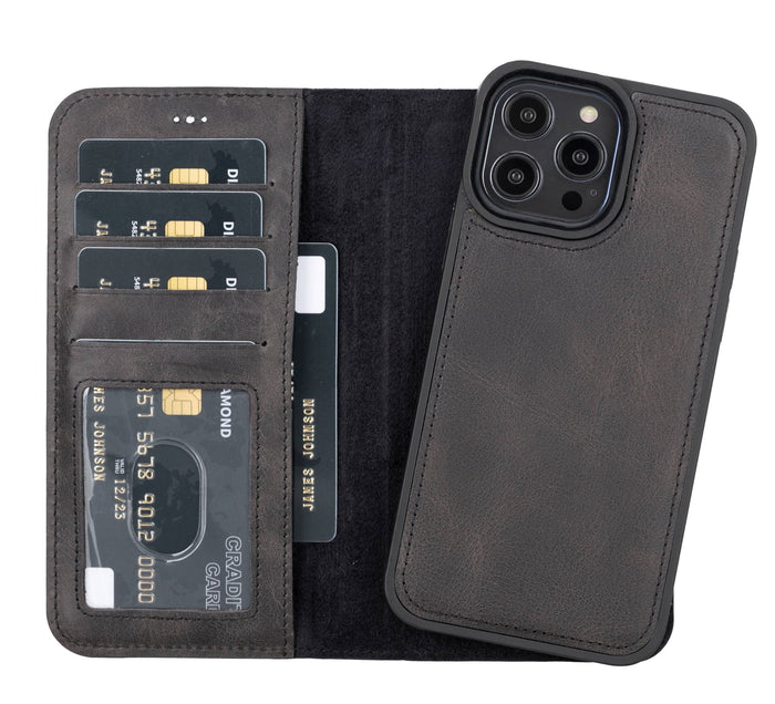 iPhone 14 Pro Max Leather Wallet Case by Hardiston - premium mws_apo_generated
