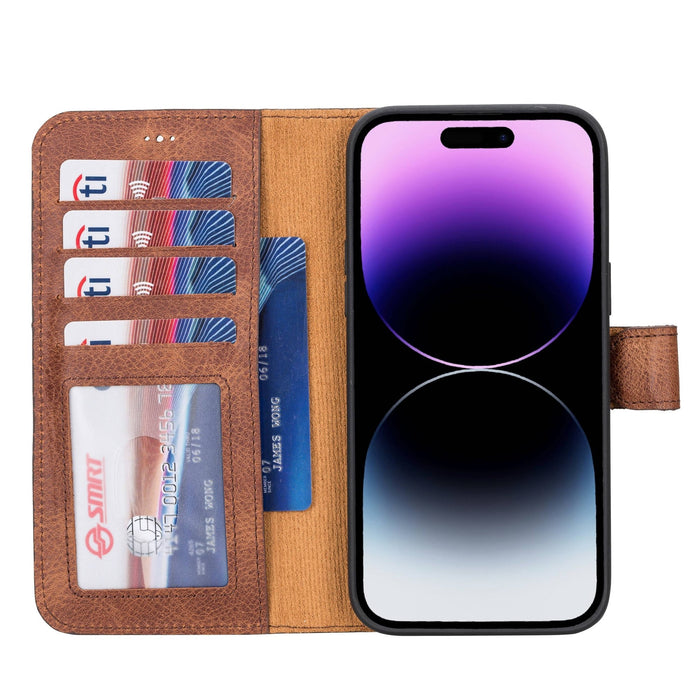 iPhone 14 Pro Max Leather Wallet Case by Hardiston - premium iPhone 14 Cases