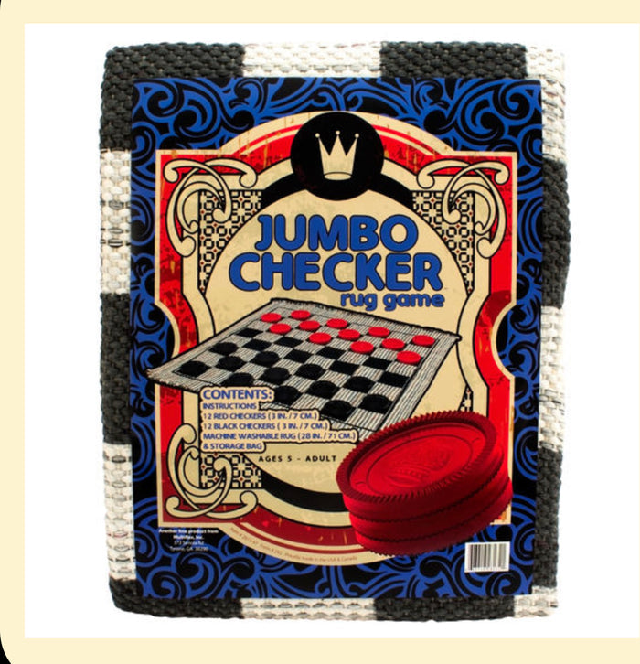 JUMBO CHECKERS RUG GAME