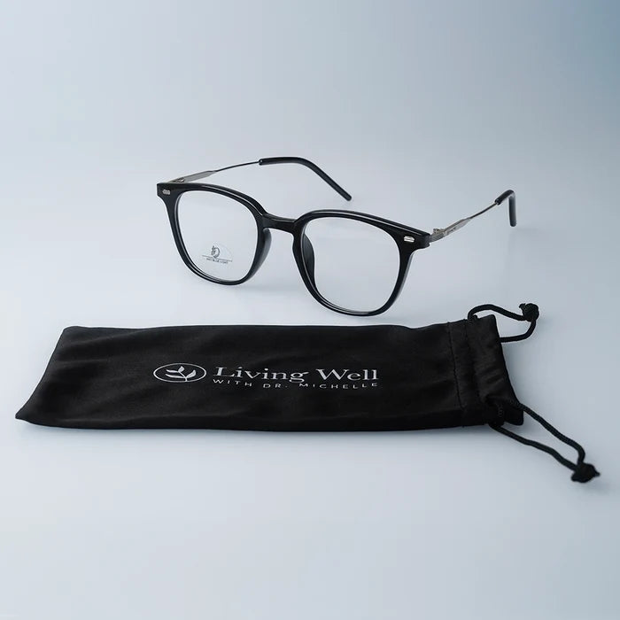 Living Well Blue Light Wellness Glasses side view