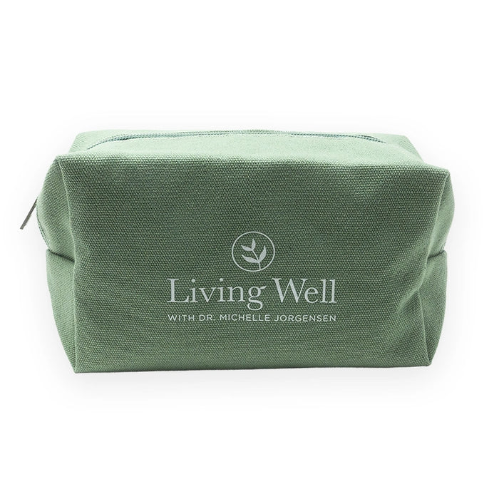 Living Well travel toiletry bag