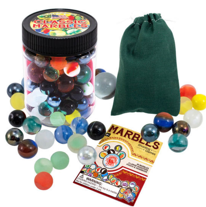 MARBLES TOY JAR w/ POUCH