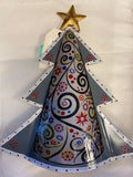 MEDIUM METAL CHRISTMAS TREE TABLE DÉCOR