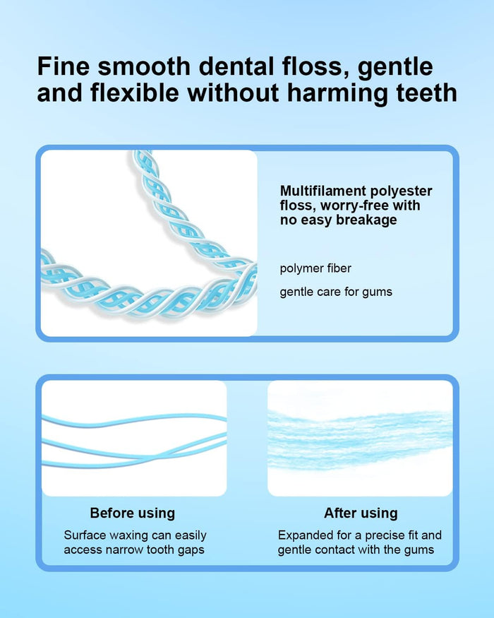 fine smooth dental floss