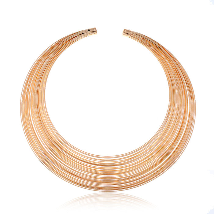 N2691 - Multi-Wire 4pc Necklace Set