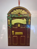 NEW HOME ORNAMENT - Burgundy Door