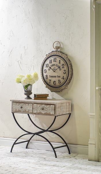 ORNATE Old World Clock- Iron