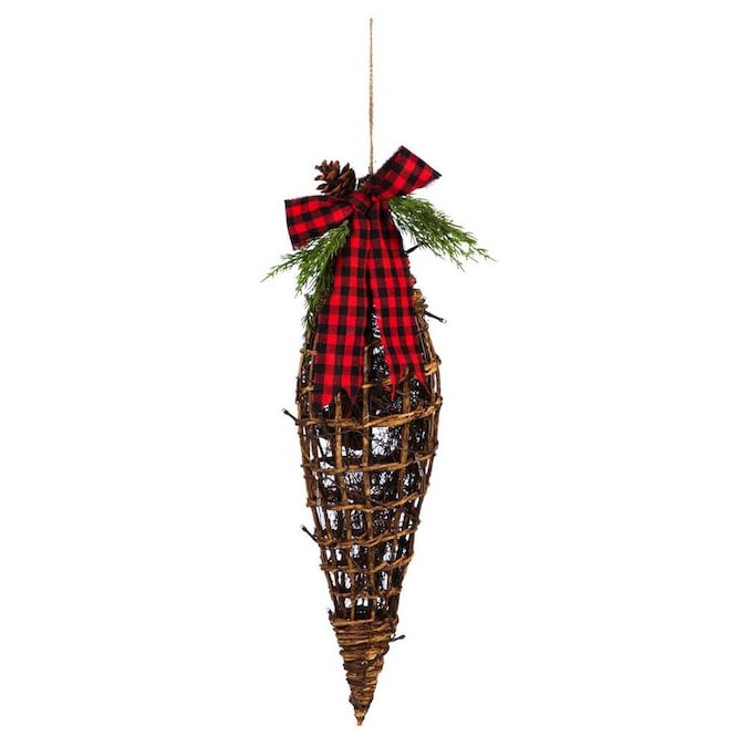 Outdoor Safe Vine Ornament, Cone