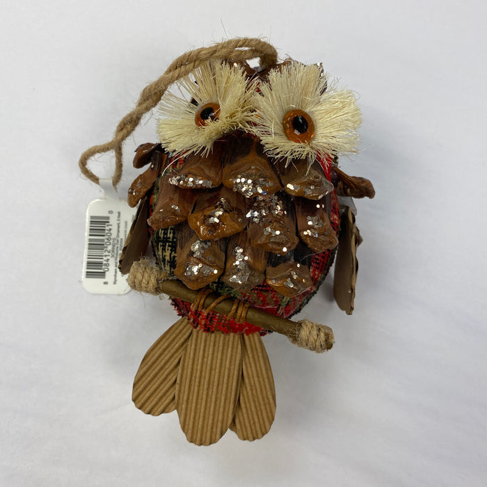 Pinecone Owl Ornament 2 Styles