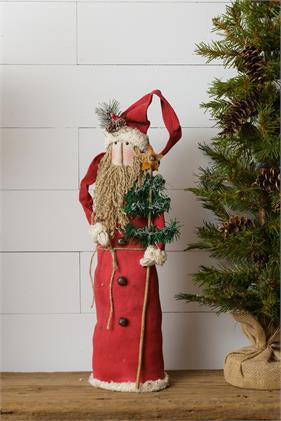 PRIMITIVE SANTA- Holding Greens