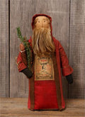 PRIMITIVE SANTA- Santa’s Toy Shop w/ LED Candle