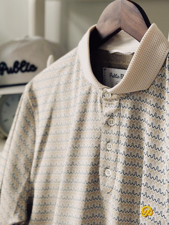 Public Athlete Drip Stripe Polo