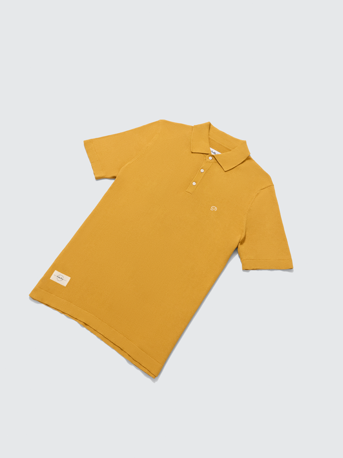 Public Athlete Knit Polo (Ochre)