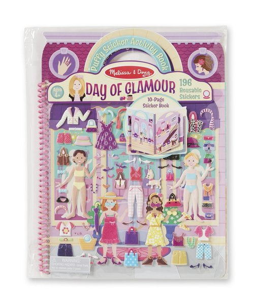 Puffy Sticker Activity Book Day of Glamour by Melissa & Doug