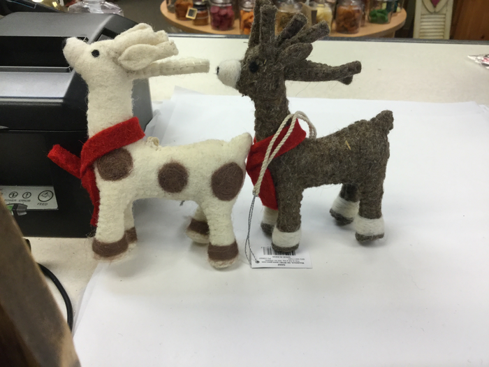 REINDEER WOOL FELT - Ornament