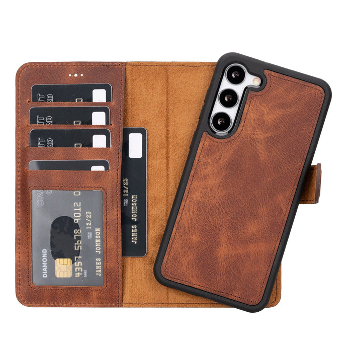 Samsung Galaxy S23 Plus Magnetic Detachable Leather Wallet Case by Hardiston - premium mws_apo_generated