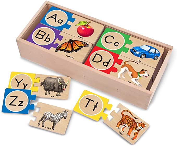 Self Correcting LETTER PUZZLES a learning toy by Melissa and Doug