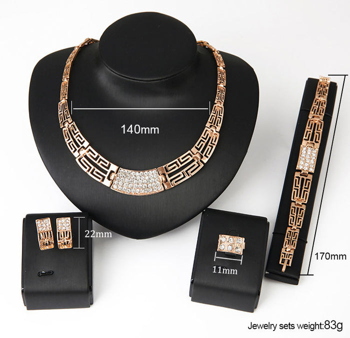 SET685 - Elegant 18K Gold Plated Jewellery Set