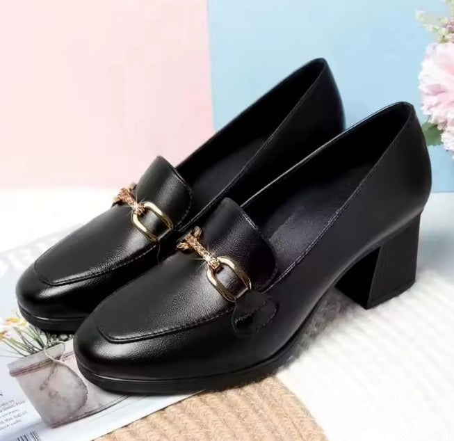 SH477 - Korean Bow Style Ankle Heels