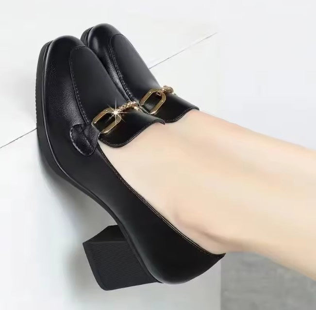 SH477 - Korean Bow Style Ankle Heels