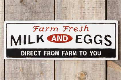 SIGN - Farm Fresh Milk and Eggs