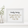 Simply Quirky Font Cross Stitch Font by Peppermint Purple