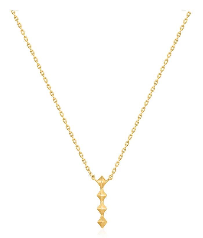 SPIKE DROP NECKLACE - Gold