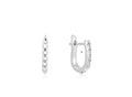 SPIKE HUGGIE HOOP EARRINGS - Sterling Silver