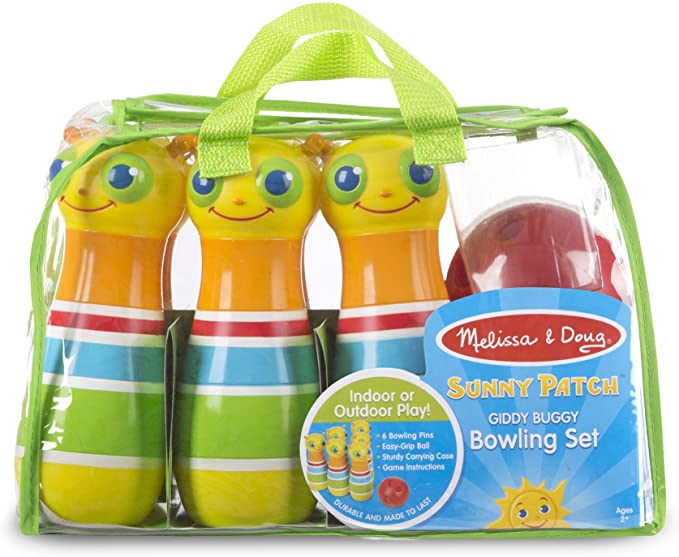 SUNNY PATCH Giddy Buggy BOWLING SET indoor/outdoor by Melissa and Doug