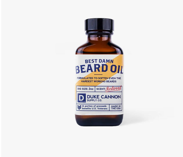 The Best Damn BEARD OIL  by DUKE CANNON made in the USA