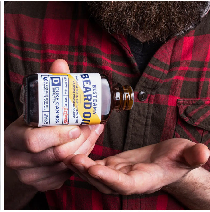 The Best Damn BEARD OIL  by DUKE CANNON made in the USA