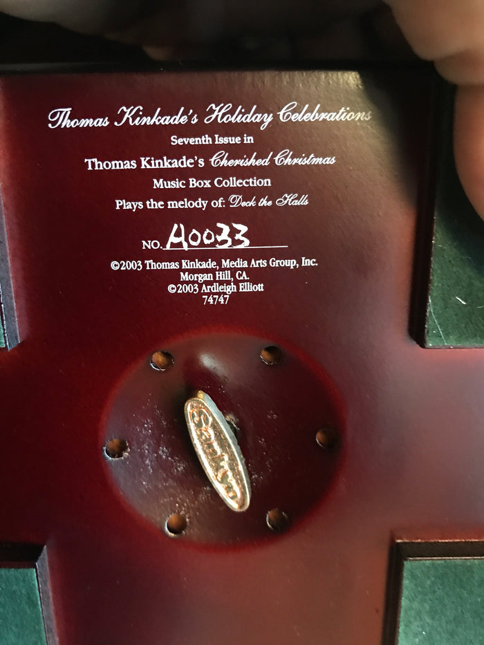 Thomas Kinkade Holiday Celebrations Music Box