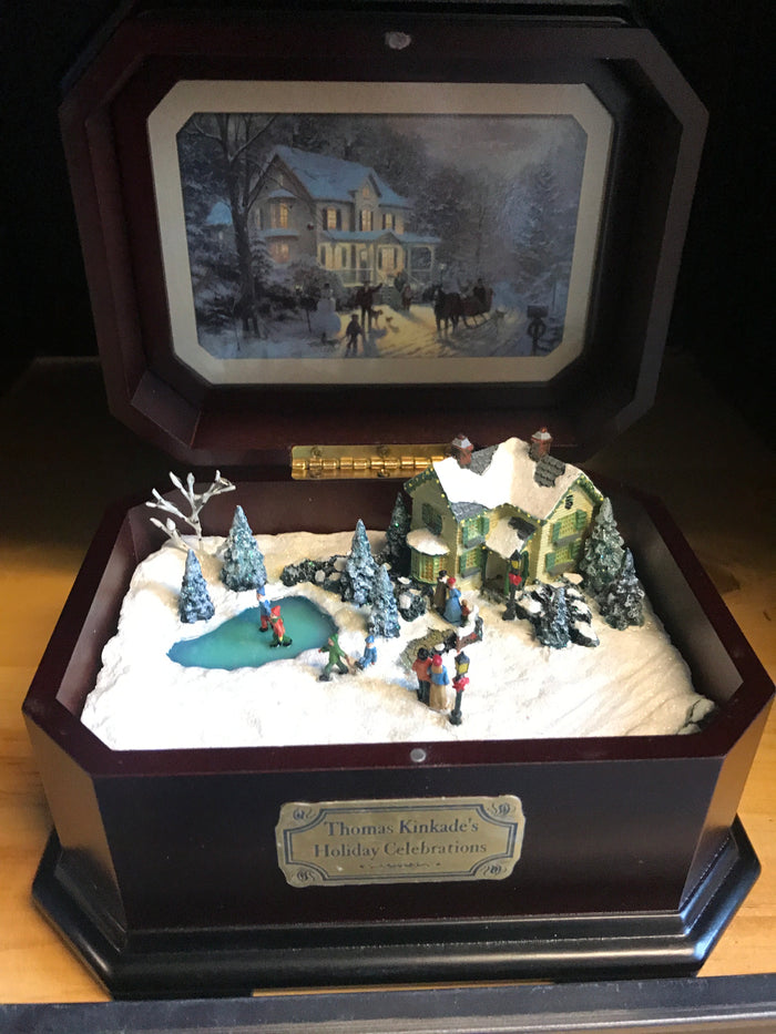 Thomas Kinkade Holiday Celebrations Music Box