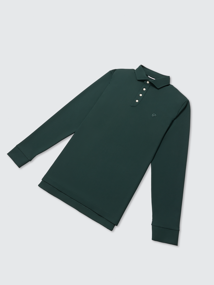 Triborough Waffle Knit Polo (Pine Grove)