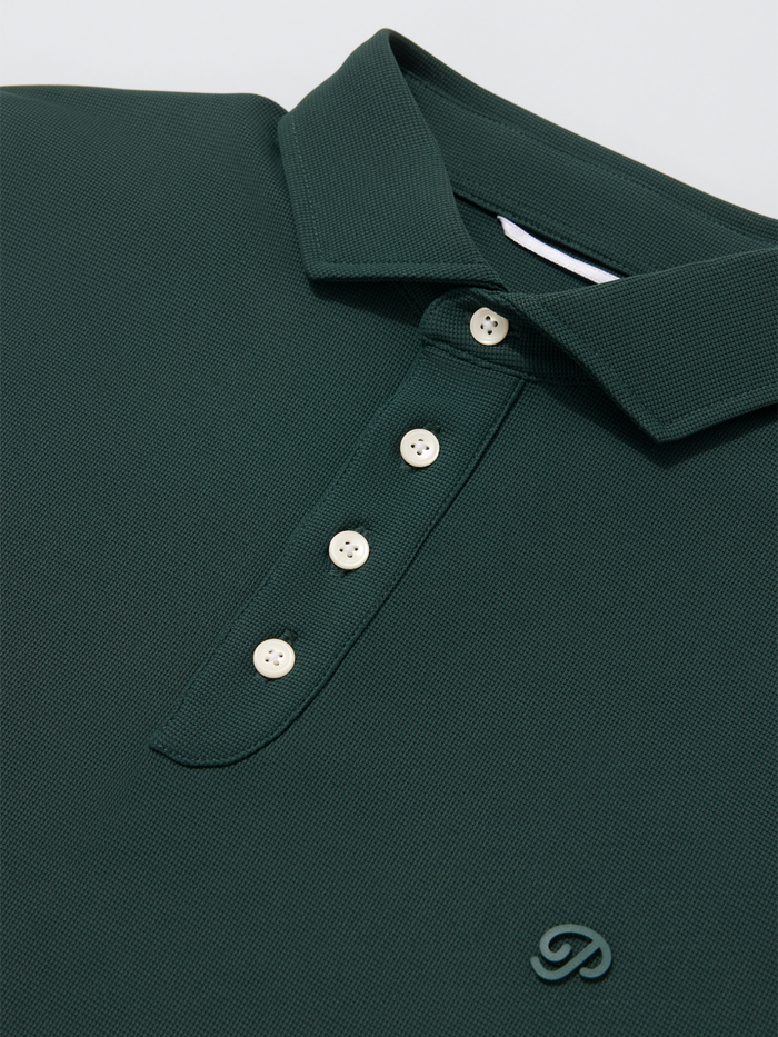 Triborough Waffle Knit Polo (Pine Grove)