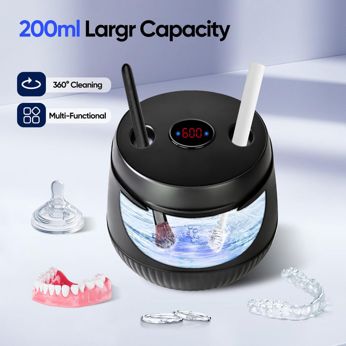 Ultrasonic Retainer Cleaner with UV for Aligners, Dentures & More