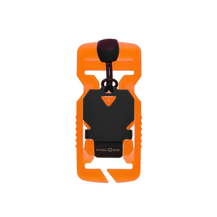 V-BUCKLE 25 Split Bar Black Flap + Pull Tab - GITD Orange