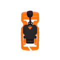 V-BUCKLE 25 Split Bar Black Flap + Pull Tab - GITD Orange
