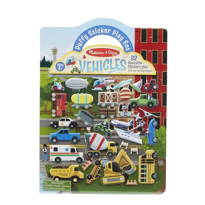 VEHICLES Puffy Sticker Play Set by Melissa and Doug