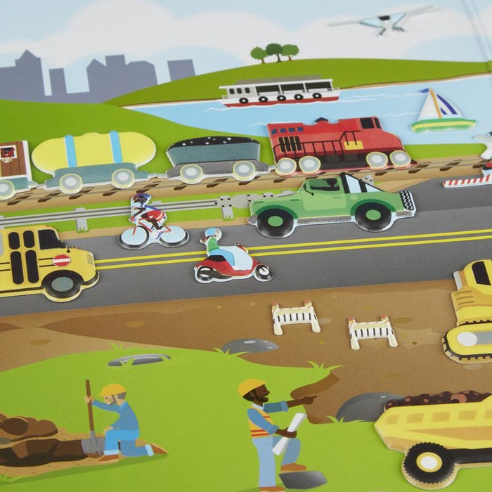 VEHICLES Puffy Sticker Play Set by Melissa and Doug